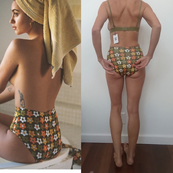 Nwt Daze Dayz mod daisy flower power set lounge to beach xs - Picture 3 of 9